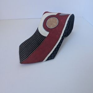 Oscar de la Renta Multicolor Geometric 100% Silk Tie